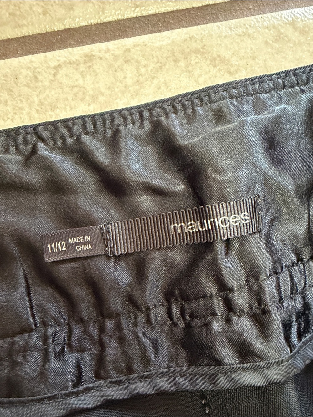 Maurices Black Elastic Waist Dress Pants - Picture 2 of 7